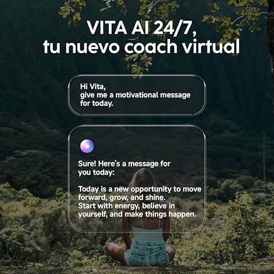 VITA AI 24/7, tu nuevo coach virtual

Hi Vita, give me a motivational message for today.

Sure! Here's a message for you today: Today is a new opportunity to move forward, grow, and shine. Start with energy, believe in yourself, and make things happen.