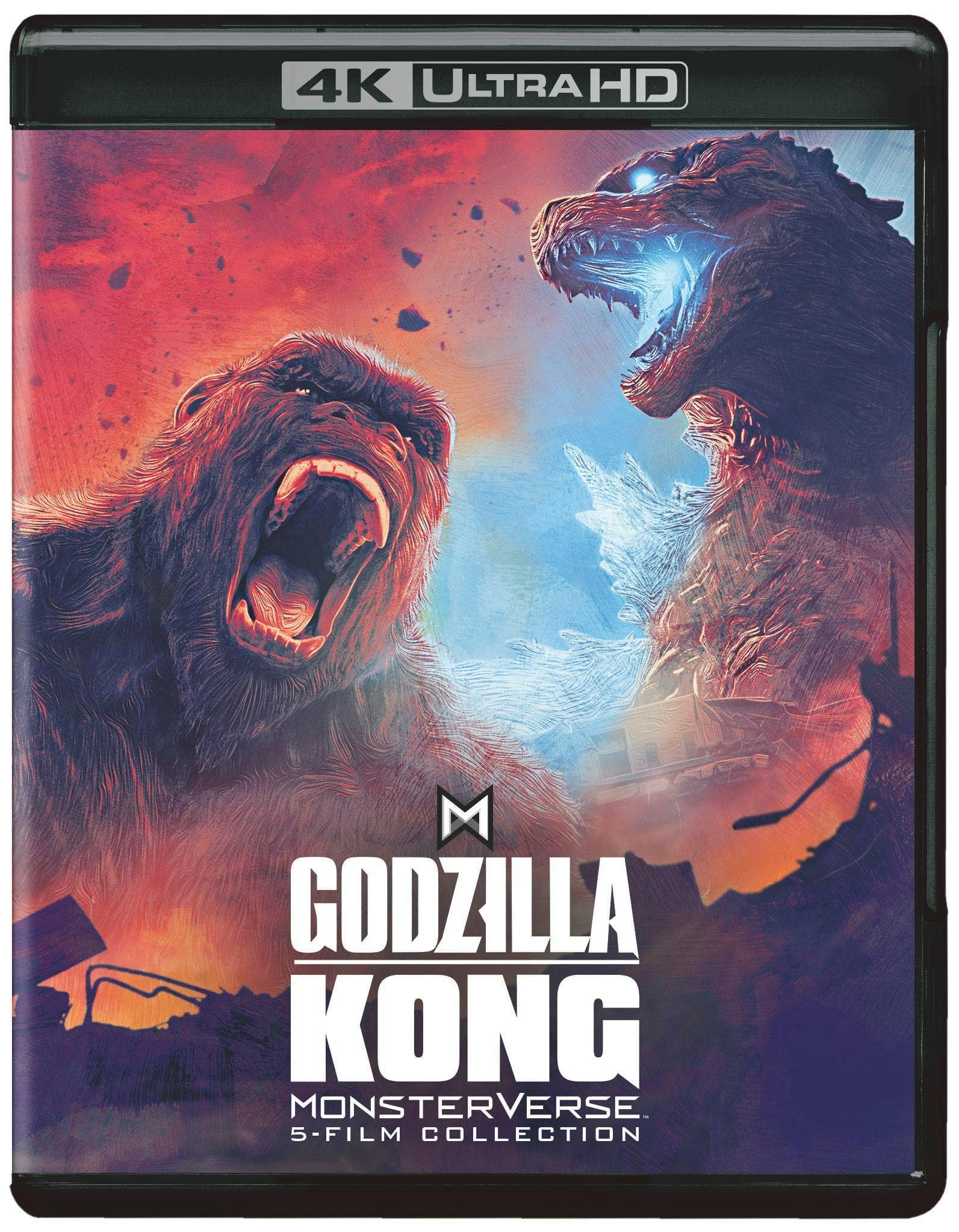 Godzilla/Kong Monsterverse 5 Film Collection 4K Blu Ray [Standard