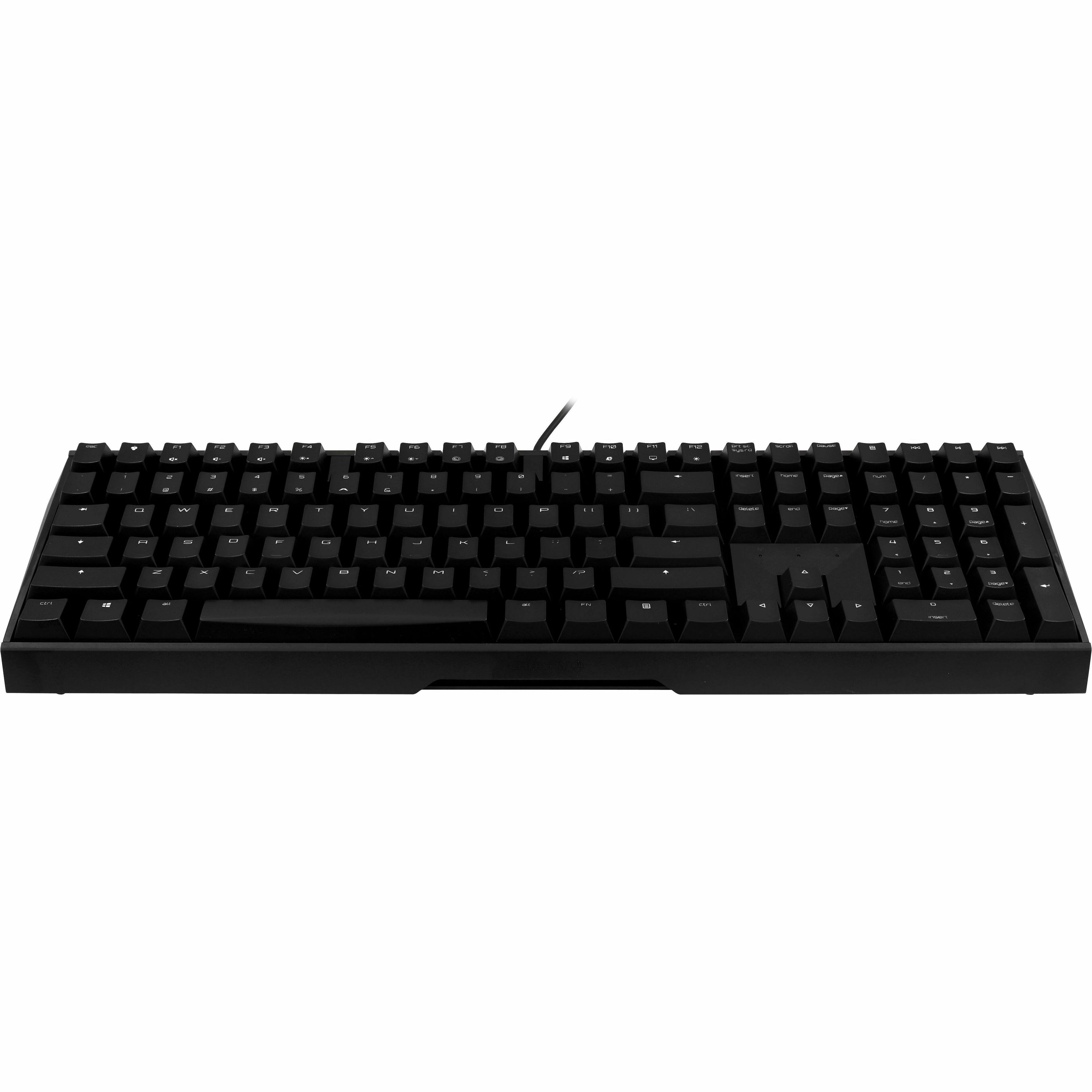 Alt View 3. CHERRY - CHERRY MX 3.0S Wired RGB Keyboard, MX RED SWITCH, For Office And Gaming, Black - Removeable cable, abrasion resistant - Black.