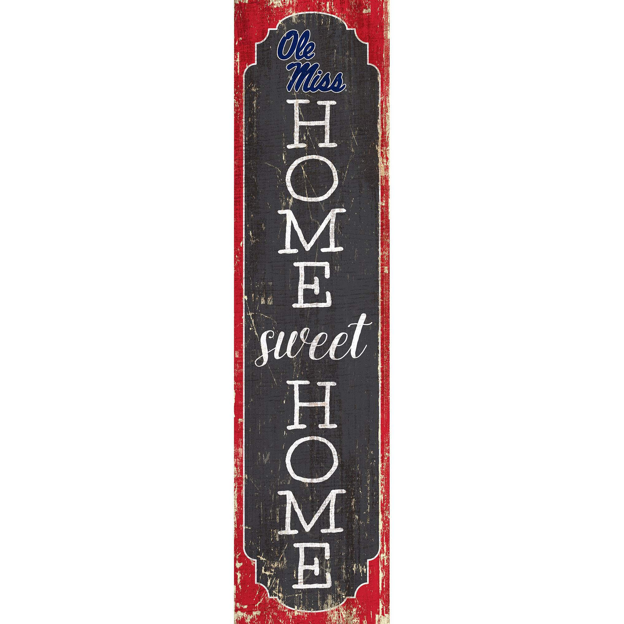 Ole Miss Rebels 24" Home Sweet Home Leaner Sign