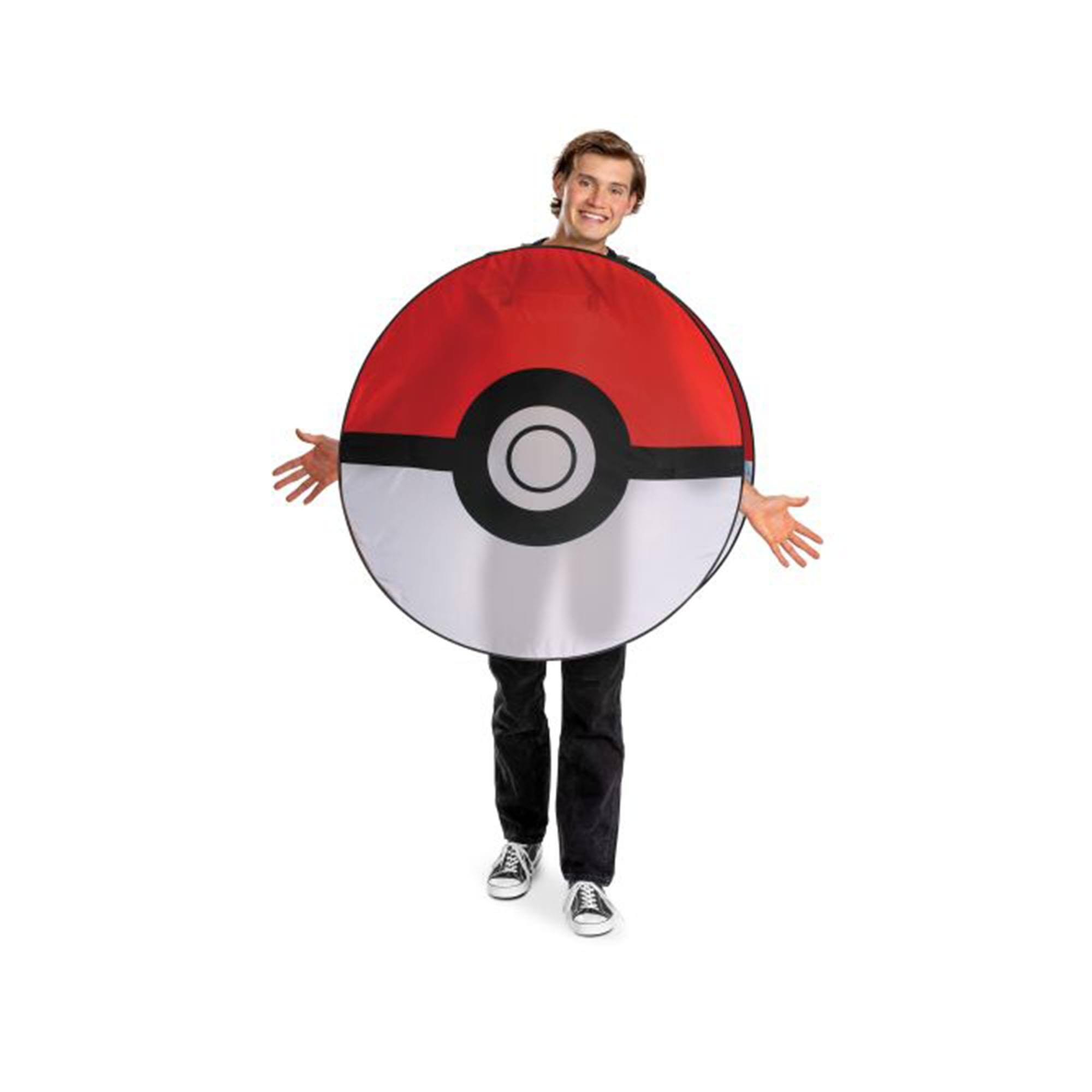 Alt View 1. Pokémon - Pokemon Pokeball Pop Out Costume | Unisize 8+ - Red.