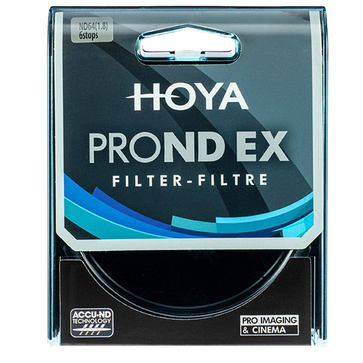 ND64(1.8) 6stops HOYA PROND EX FILTER-FILTRE - ACCU-ND TECHNOLOGY - PRO IMAGING & CINEMA