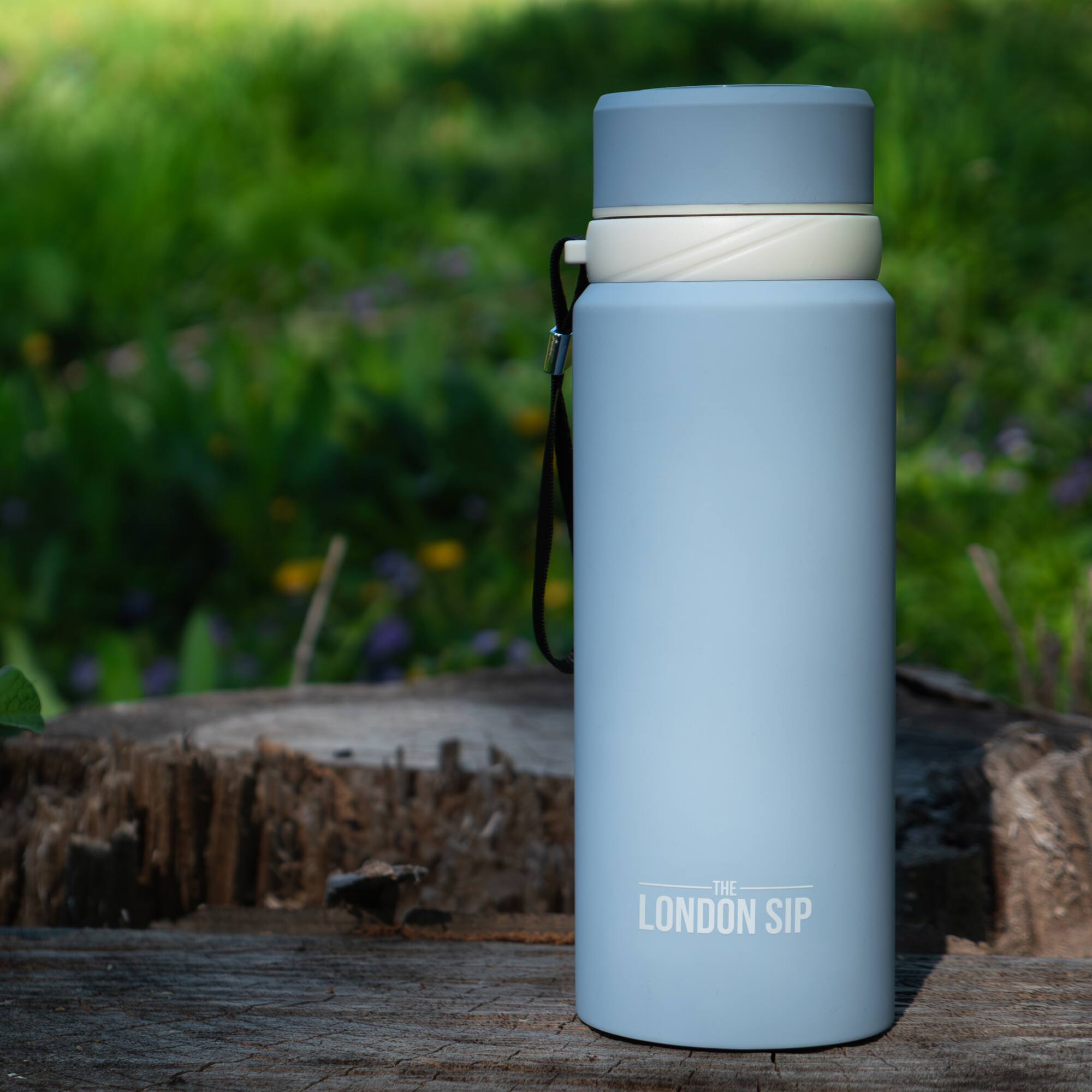 The text on the image is "THE LONDON SIP".