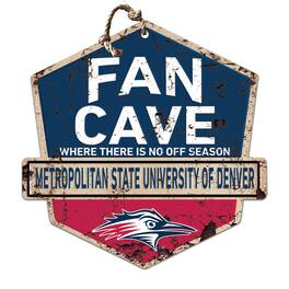 Jardine - MSU Denver Roadrunners 20" x 20" Fan Cave Badge Sign - Navy