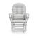 Alt View 14. Storkcraft - Hoop Glider and Ottoman - White/Gray Chevron.