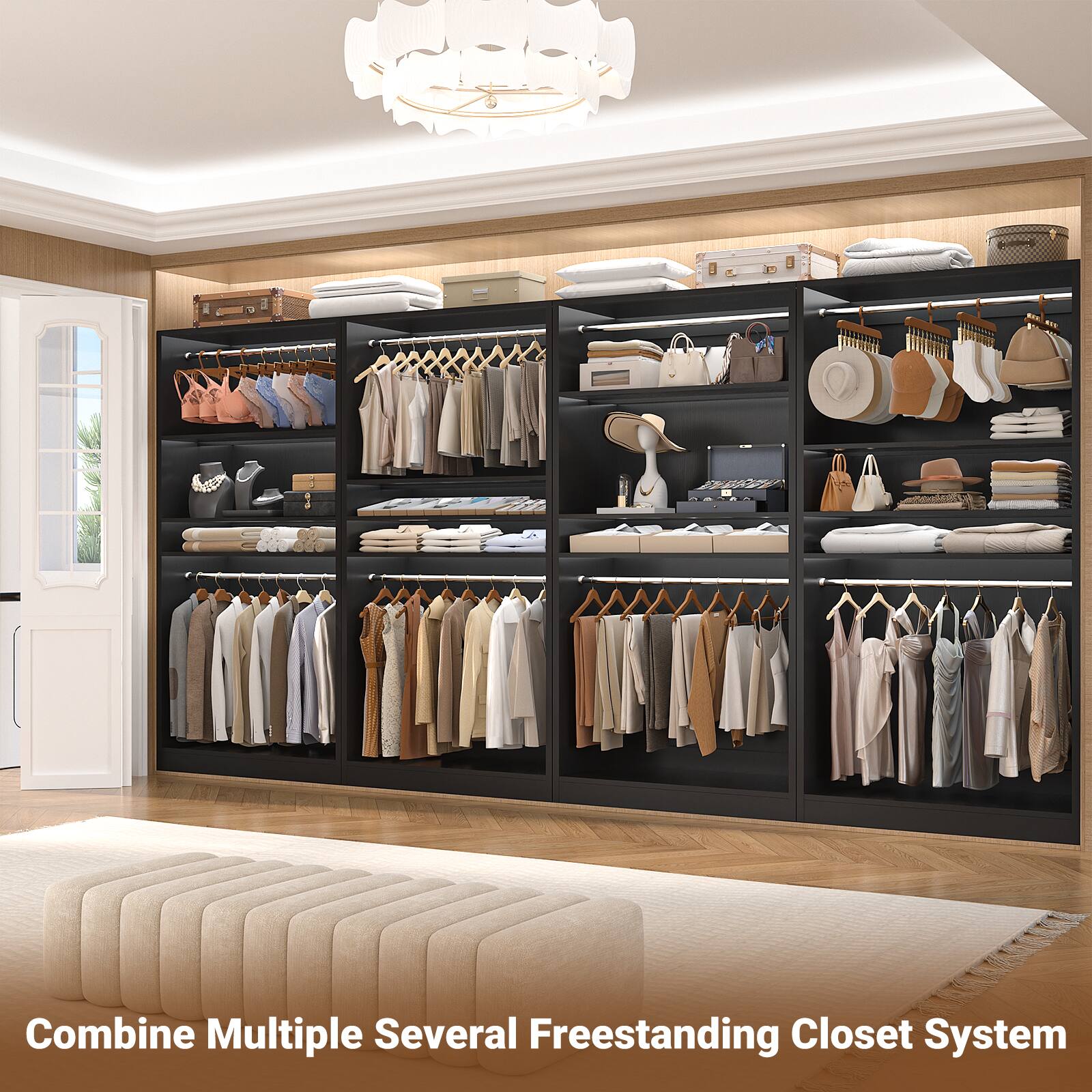 Combine Multiple Several Freestanding Closet System