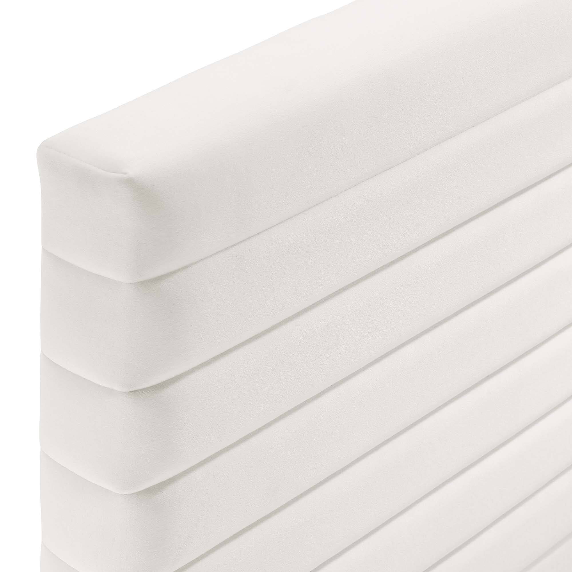 Alt View 1. Modway - Tranquil Channel Tufted King/California King Headboard  by Modway - White.