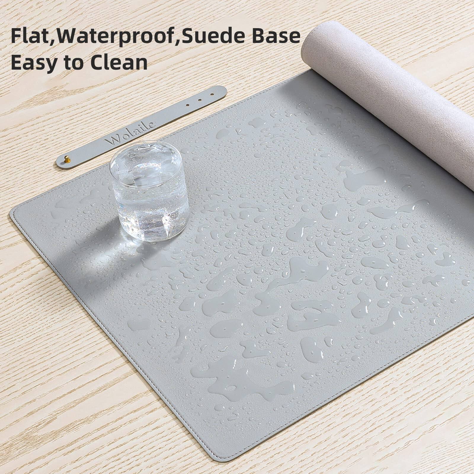 Flat, Waterproof, Suede Base  
Easy to Clean