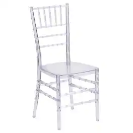 Alamont Home - Flash Elegance Stacking Chiavari Chair - Event Seating - Stack Chairs - Crystal Ice