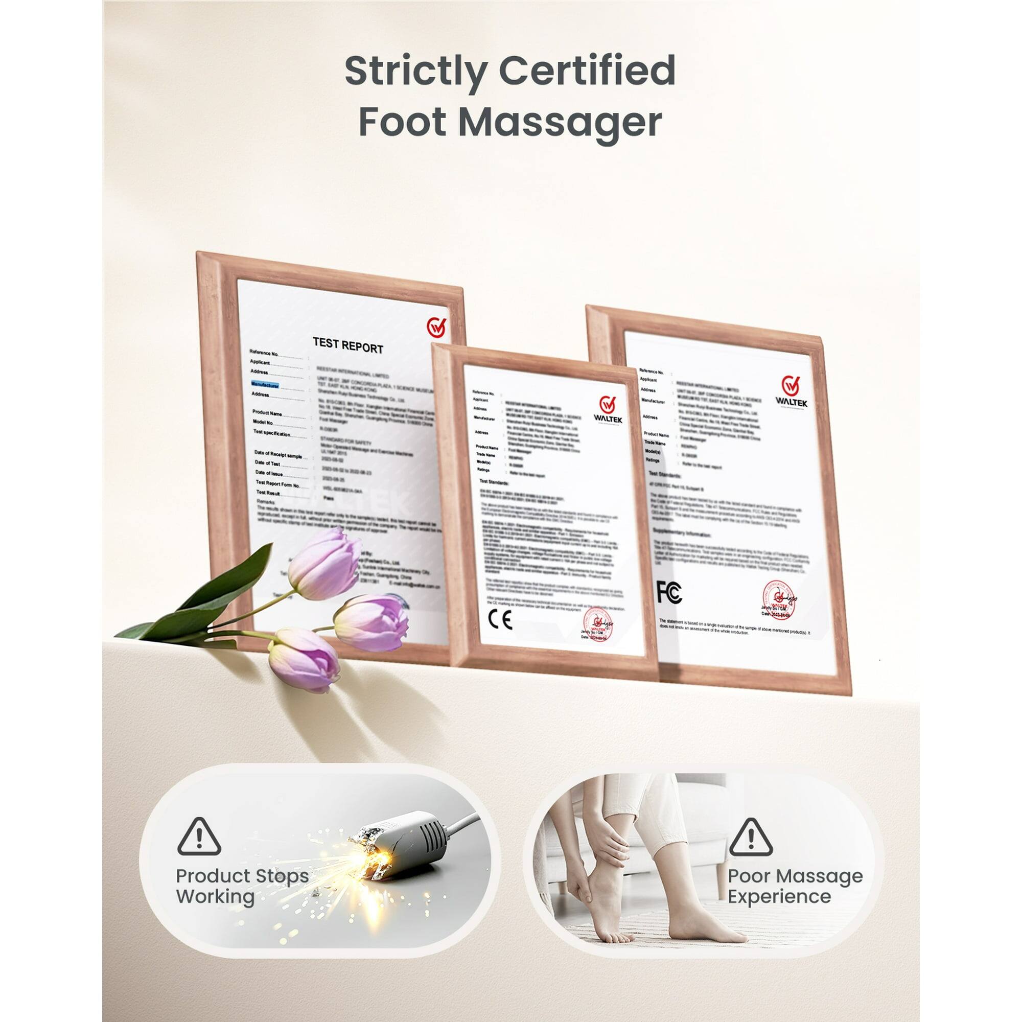 Strictly Certified Foot Massager TEST REPORT ! WALFEE WALTEK CE & FC ! Product Stops Working ! Poor Massage Experience