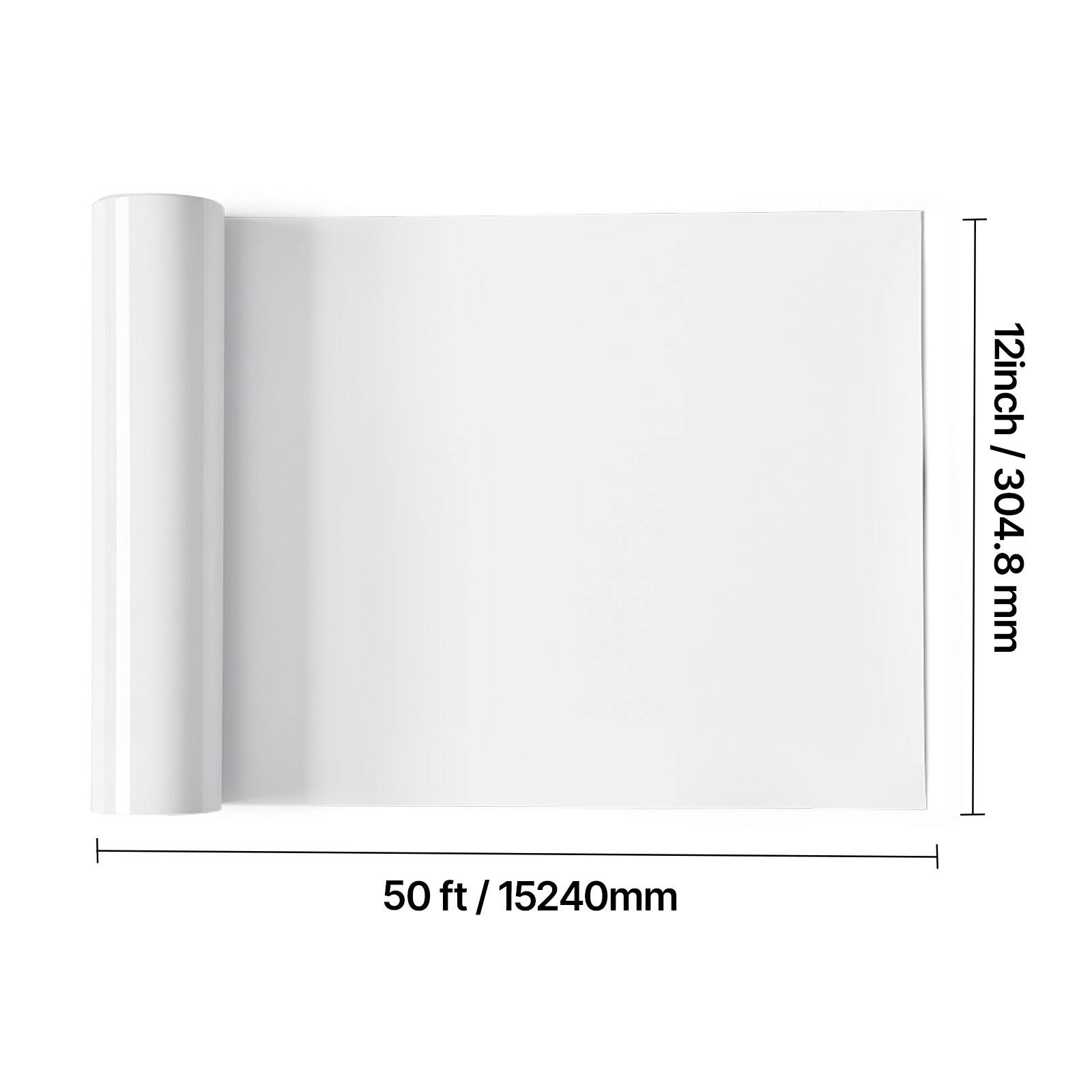 12 inch / 304.8 mm  
50 ft / 15240 mm