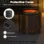 Protective Cover: Offer considerate protection when the fire pit is not in use. Waterproof and Sun Protective. Note: Never place the cover when the fire pit is in use.