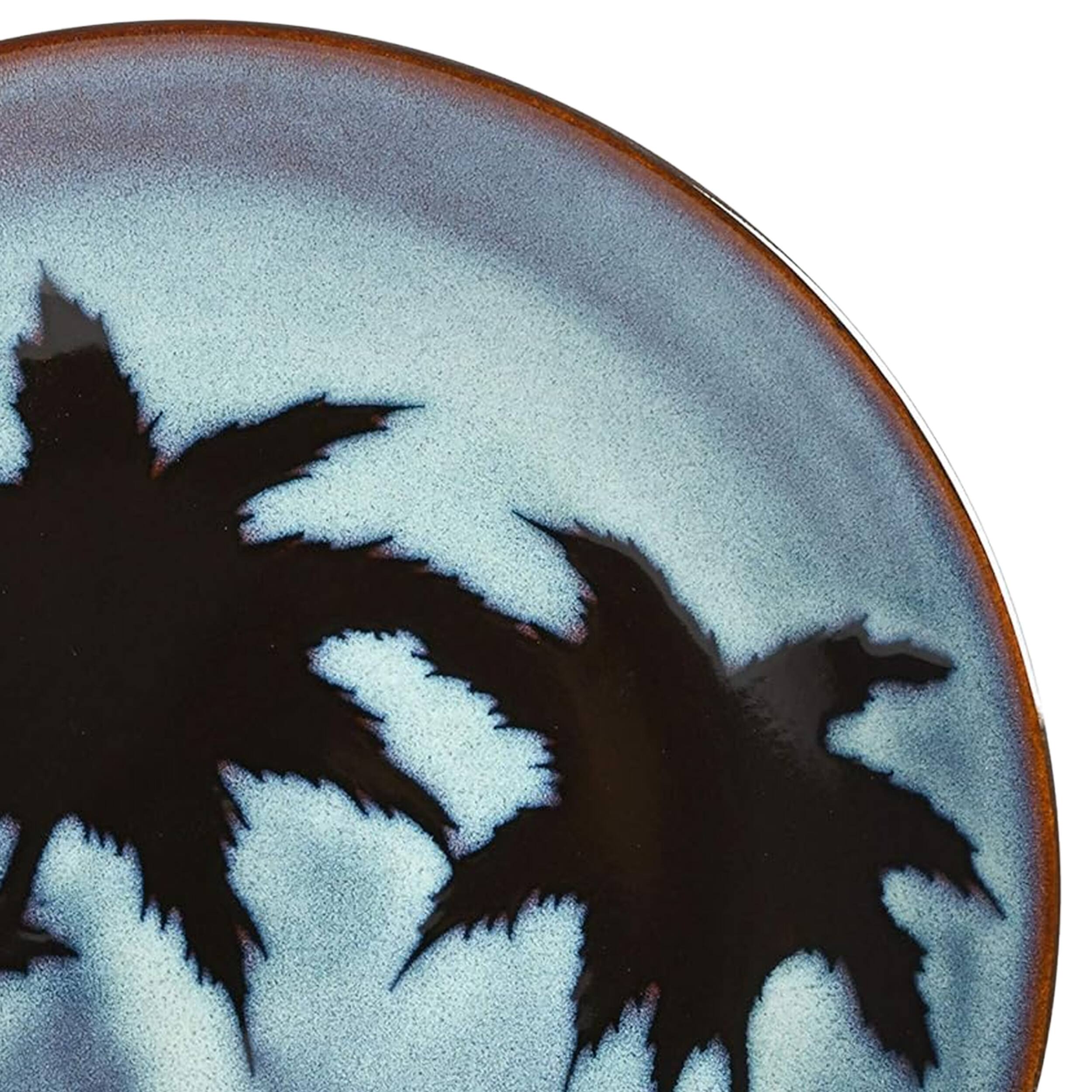 Alt View 2. Gibson - Gibson Elite Sunset 4 Piece 10.75 Inch Round Stoneware Dinner Plate Set in Blue - Blue.