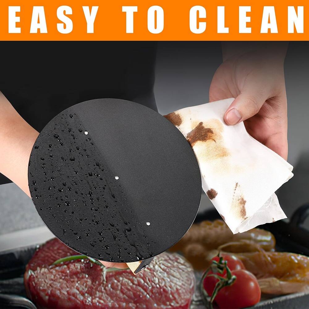 MOSZAR LLC - 6-Inch Round Smash Burger Press – Stainless Steel with Wood Handle