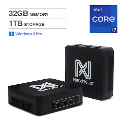 32GB MEMORY
1TB STORAGE
Windows 11 Pro
intel CORE i7
NextNuc
