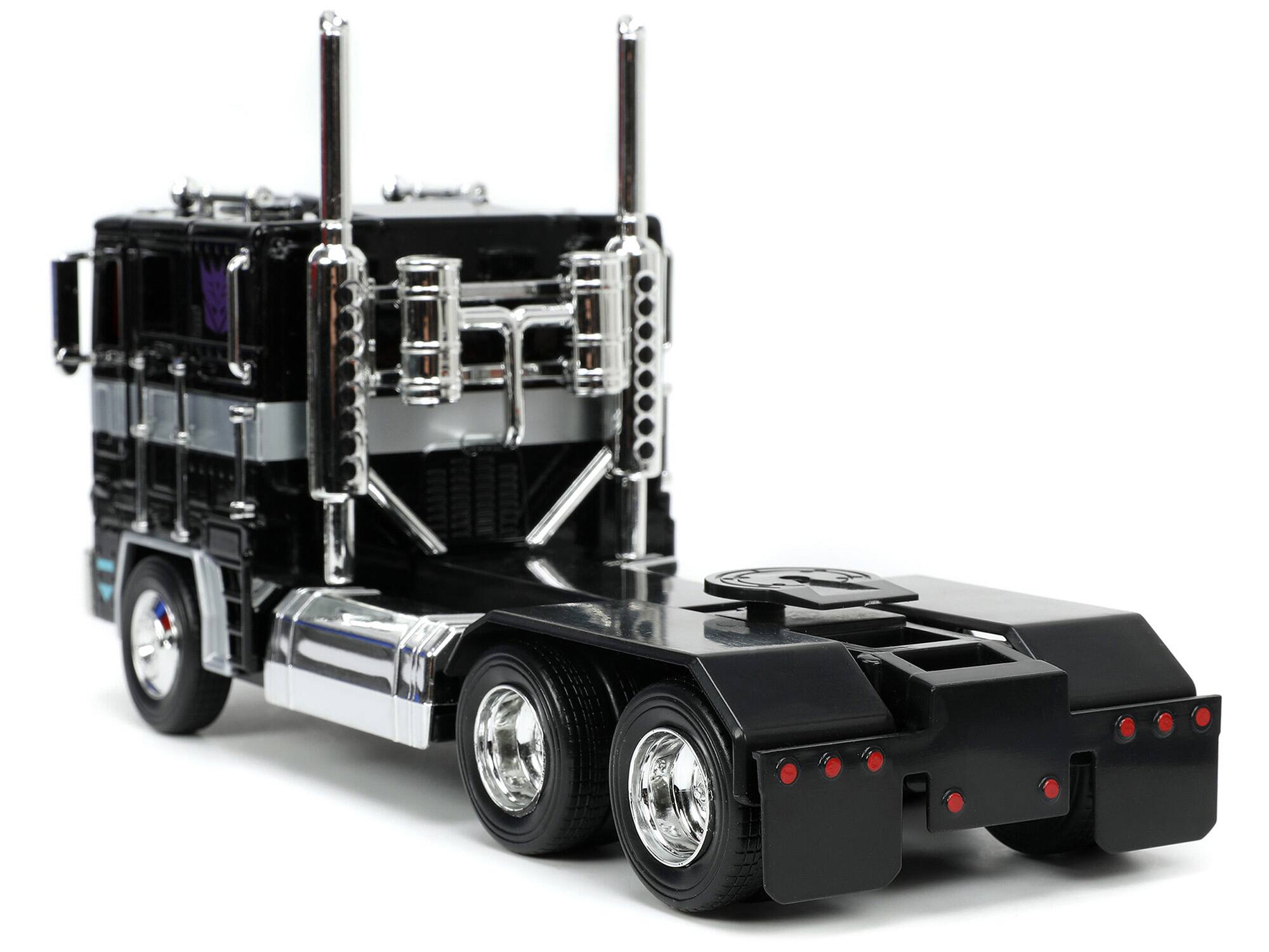 Alt View 2. Jada - Decepticon Nemesis Prime with Robot on Chassis "Transformers" TV Series "Hollywood Rides" Series 1/24 Model by Jada.