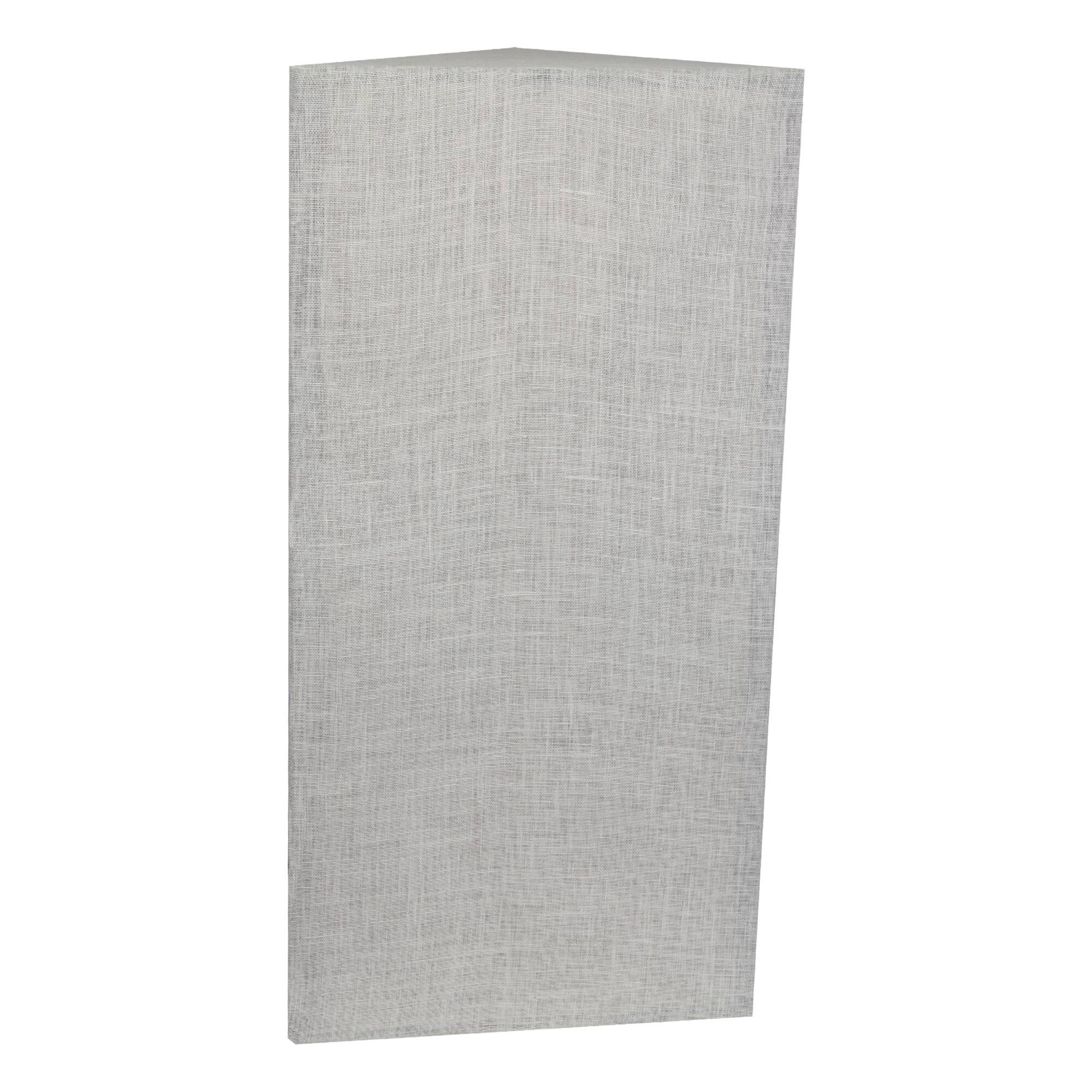 Front. ATS Acoustics - Corner Bass Trap, Full Frequency Range, NRC 1.60, 24" x 48" x 13" - Ivory.