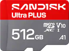 SANDISK Ultra PLUS microSD V10 XC I 512GB A1