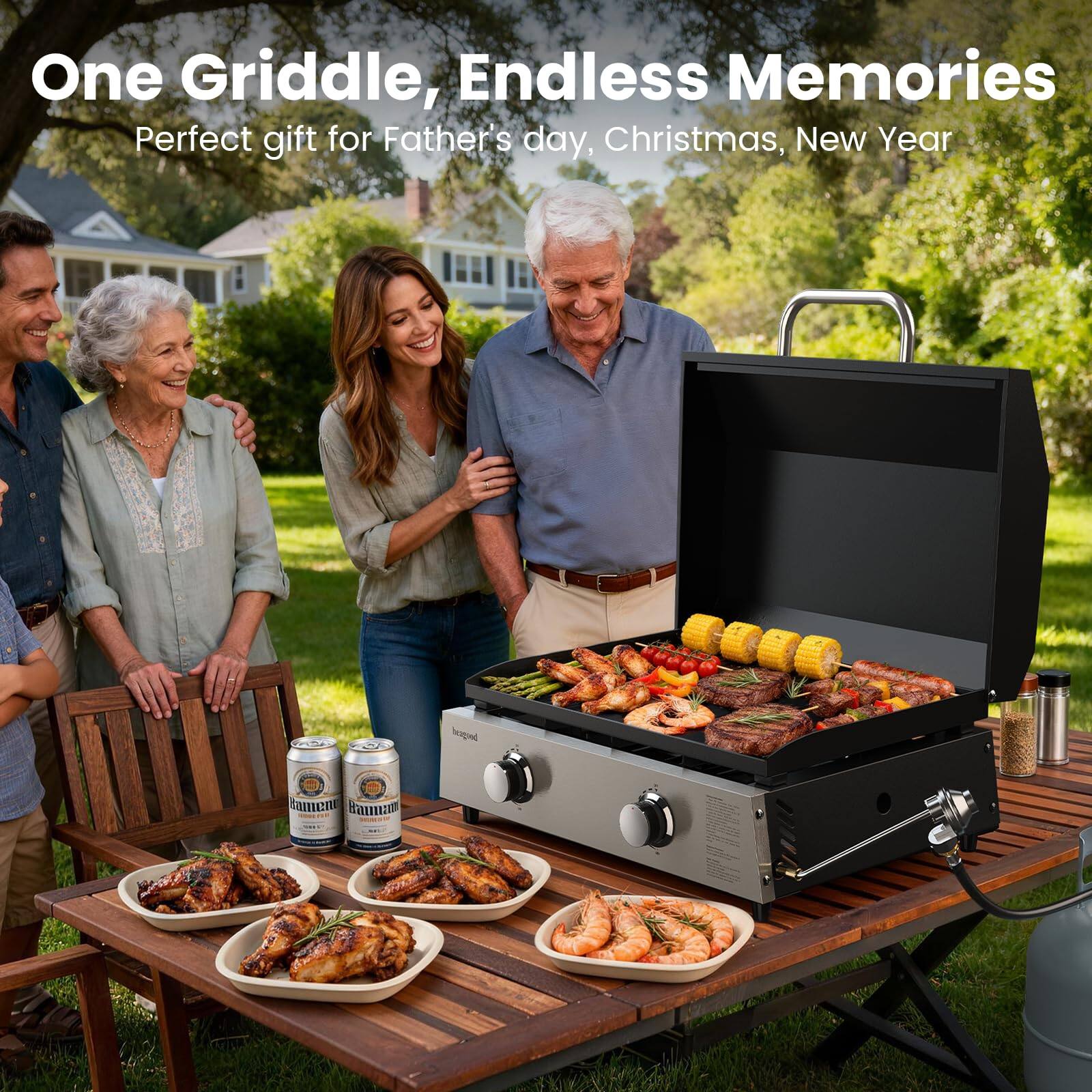 One Griddle, Endless Memories  
Perfect gift for Father's day, Christmas, New Year