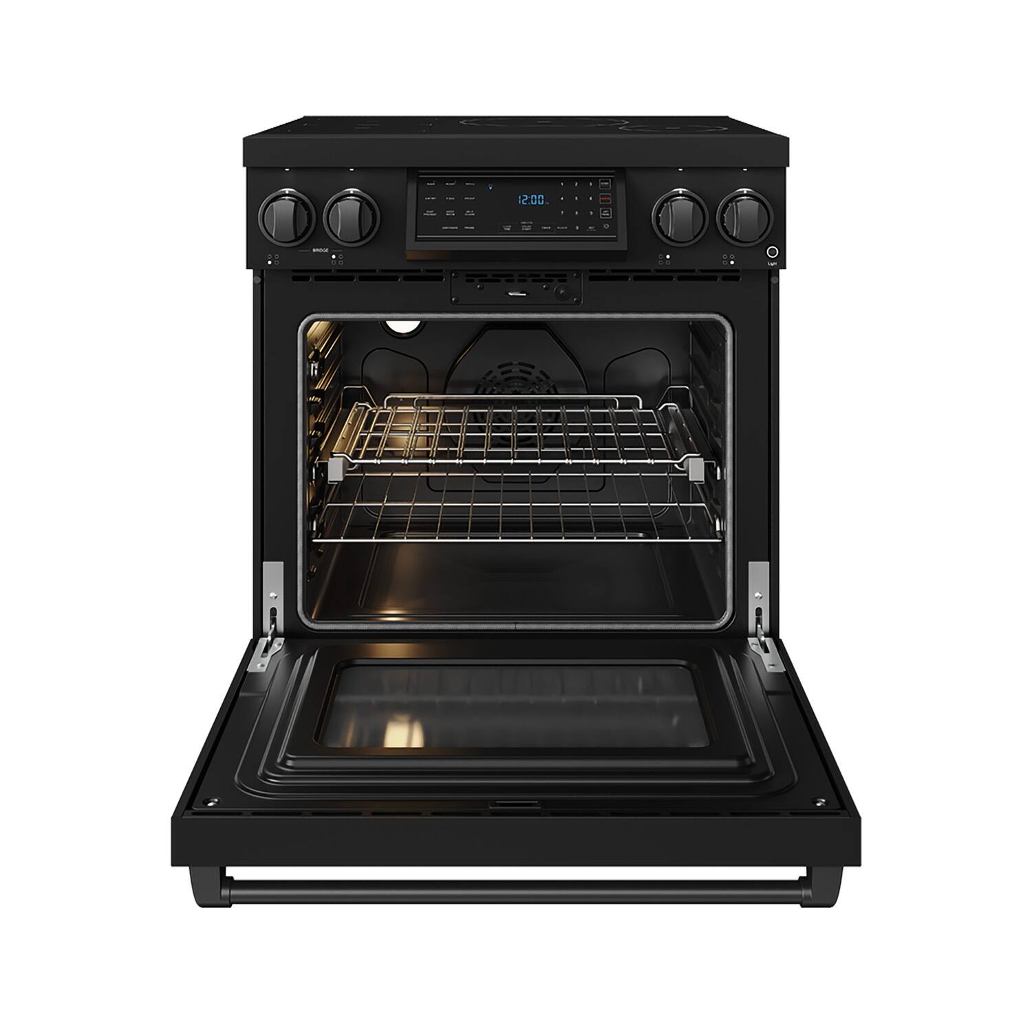 Alt View 1. Thor Kitchen - Gordon Ramsay Series by Thor Kitchen 4.8 Cu. Ft Freestanding Induction Range - Matte Black.