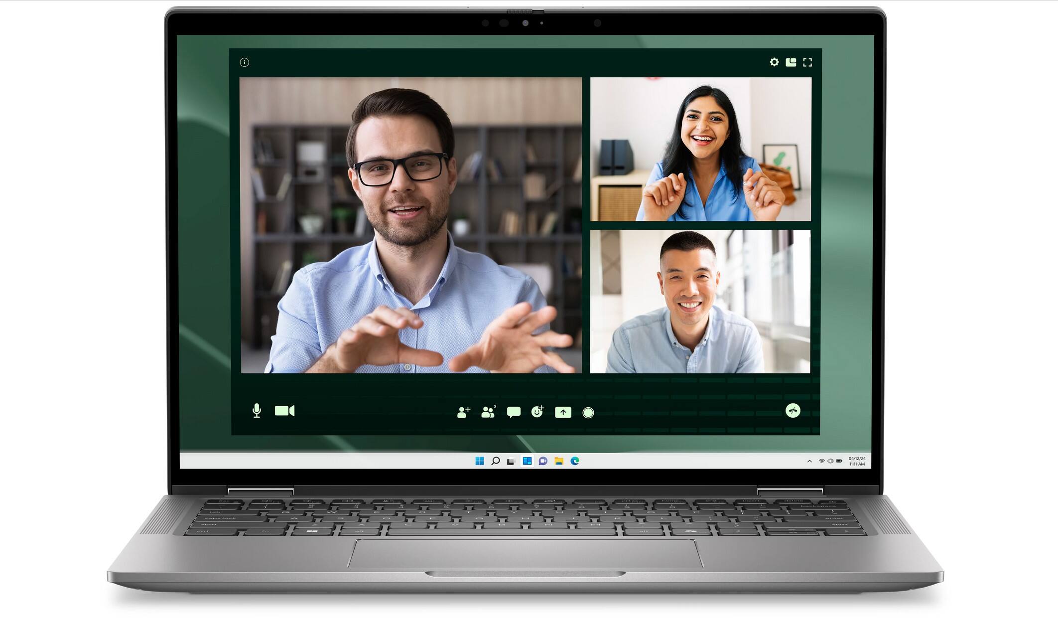 Front. Dell - Latitude 7350 Notebook Laptop PC | 13-in QHD+ | Intel Ultra 5 135U | 16GB RAM | 256GB NVMe | Camera | Windows 11 Pro. - silver.