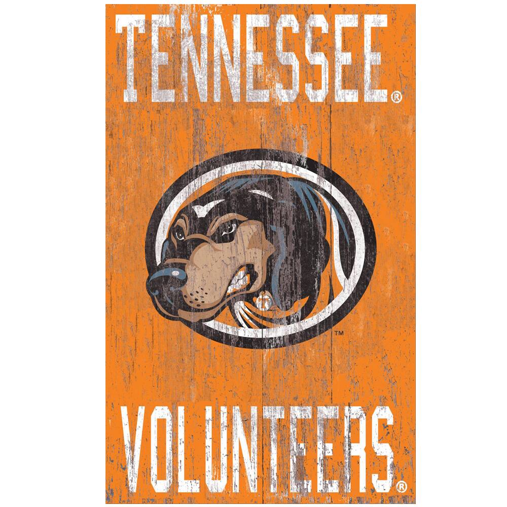 Tennessee Volunteers 11'' x 19'' Heritage Distressed Logo Sign