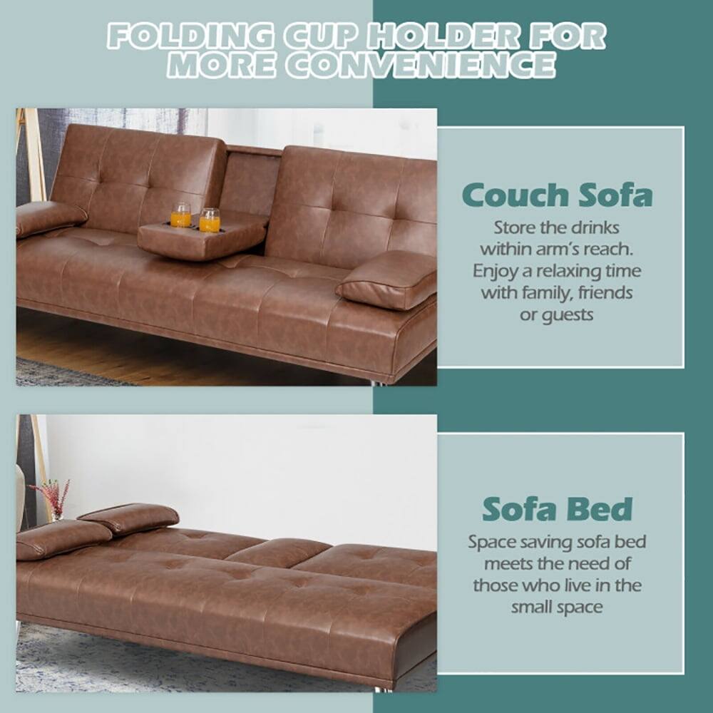 FOLDING CUP HOLDER FOR MORE CONVENIENCE

Couch Sofa
Store the drinks within arm's reach. Enjoy a relaxing time with family, friends or guests

Sofa Bed
Space saving sofa bed meets the need of those who live in the small space