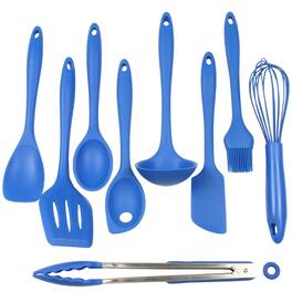 Chef Craft - 9 Piece Premium Silicone Kitchen Tool and Utensil Set - Blue