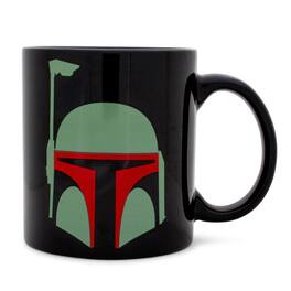 Silver Buffalo - Star Wars: The Mandalorian Boba Fett Ceramic Mug | Holds 20 Ounces - Black