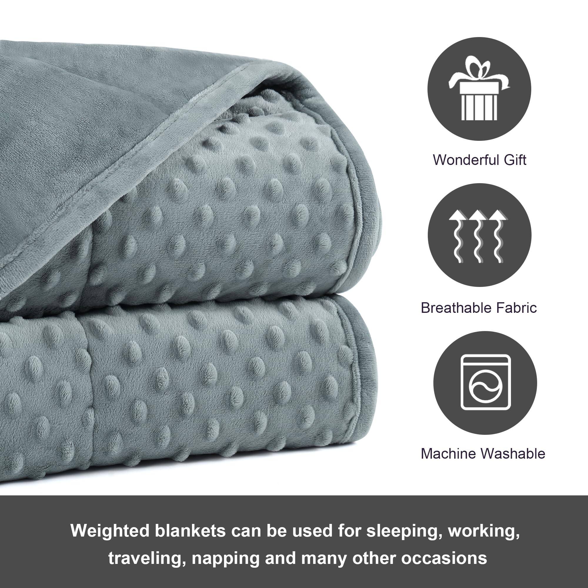 Wonderful Gift  
Breathable Fabric  
Machine Washable  

Weighted blankets can be used for sleeping, working, traveling, napping and many other occasions