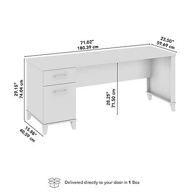 71.02" 180.39 cm  
59.69" 23.50 cm  
29.15" 74.04 cm  
28.25" 71.50 cm  
40.59" 15.98 cm  
40.59 cm  

Delivered directly to your door in 1 Box