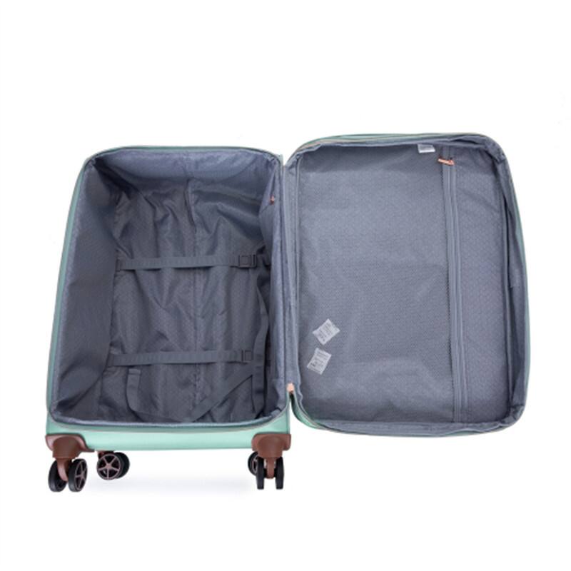 Alt View 1. HTUTWOO - Softshell Suitcase Spinner Wheels Terylene Luggage Sets - 4-Piece Set 16/20/24/28, Carry On Suitcase, Lightweight - Green.
