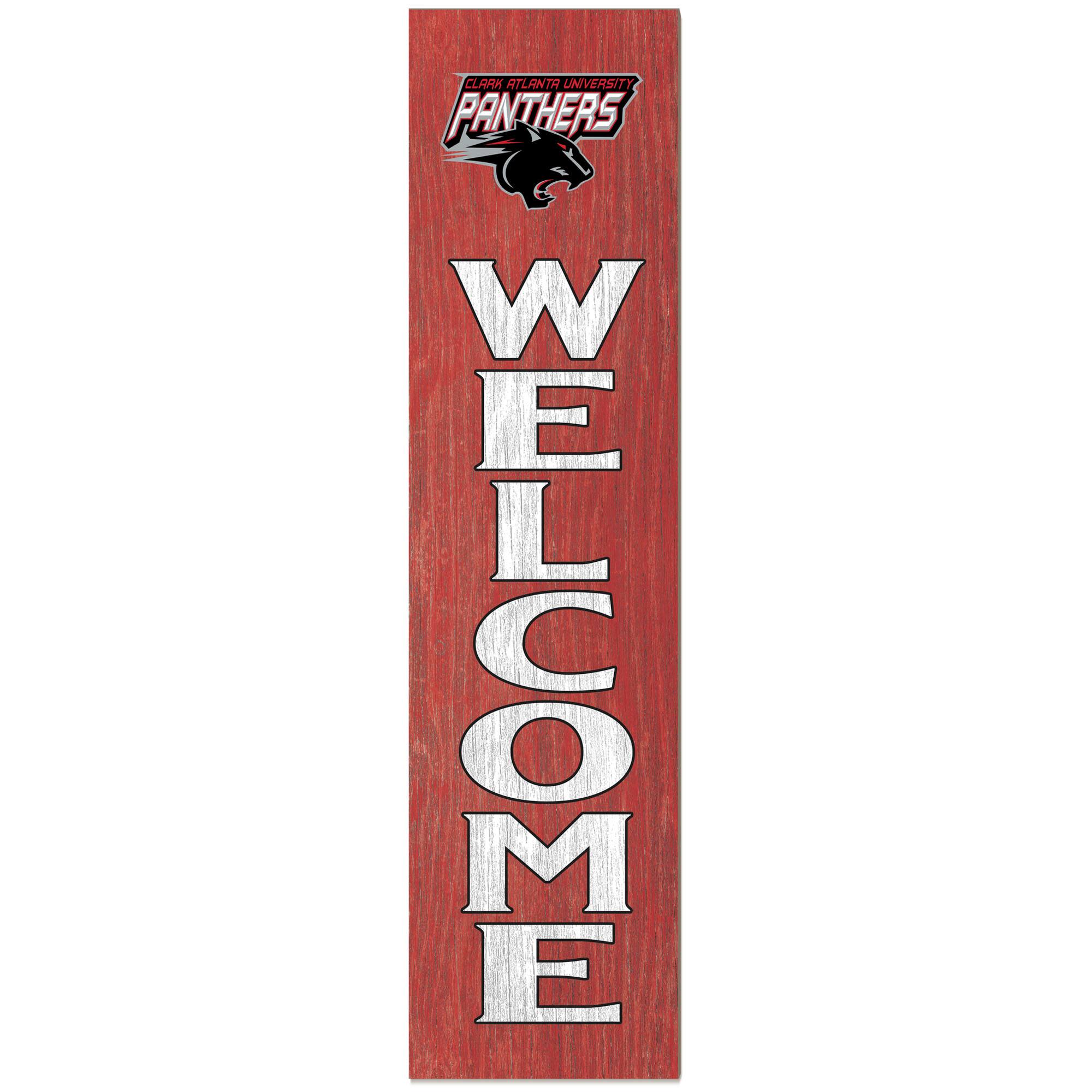 Clark Atlanta University Panthers 12'' x 48'' Welcome Outdoor Leaner