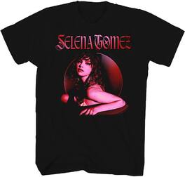PopMarket - Selena Gomez - Selena Gomez - Photo Circle Frame T-Shirt - Medium Black 36871070A2 - APPAREL - Multicolor