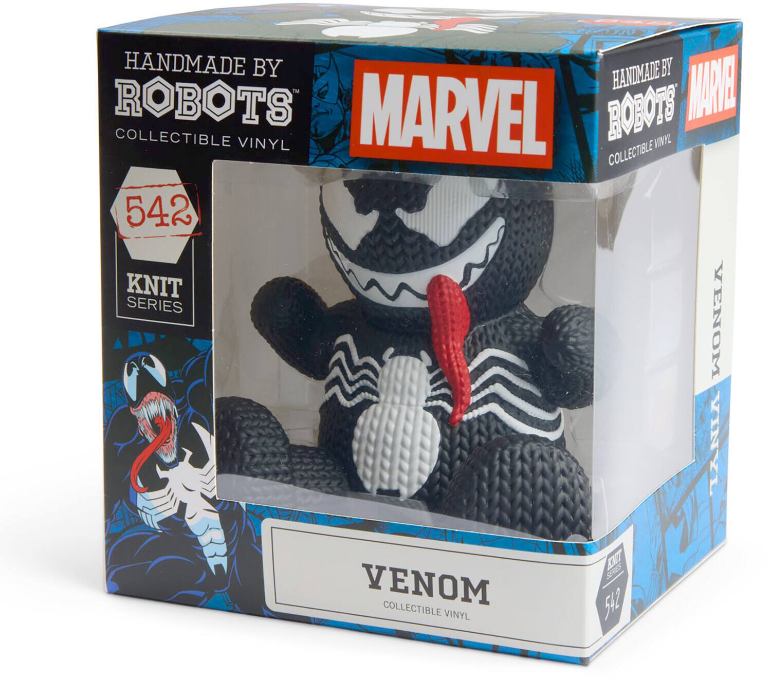HANDMADE BY ROBOTS MARVEL COLLECTIBLE VINYL 542 KNIT SERIES VENOM VINYL