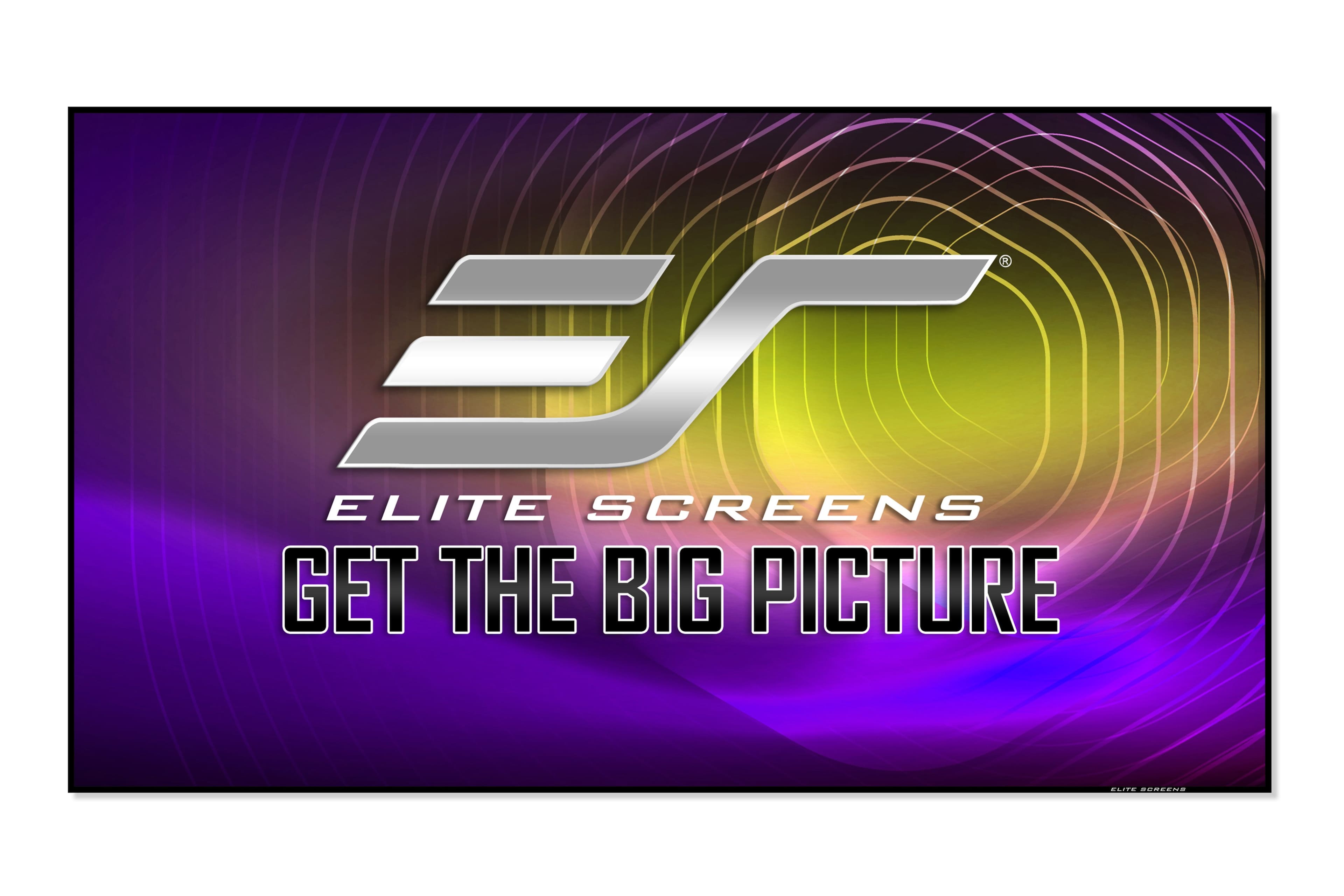 Elite Screens - Aeon CLR® 5, CeilingLightRejecting,138"Diag.,16:9,EDGE FREE® Fixed Frame Ultra-Short Throw Projector Screen,AR138H-CLR5 - Gray