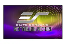 Elite Screens - Aeon CLR® 5, CeilingLightRejecting,138"Diag.,16:9,EDGE FREE® Fixed Frame Ultra-Short Throw Projector Screen,AR138H-CLR5 - Gray
