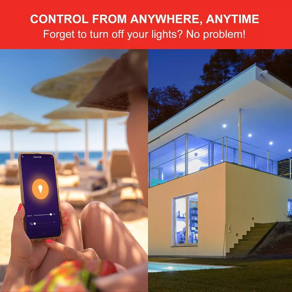 CONTROL FROM ANYWHERE, ANYTIME  
Forget to turn off your lights? No problem!