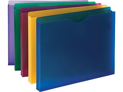 Alt View 1. Smead -  Moisture Resistant File Pockets, 1" Expansion, Letter Size, Assorted Colors, 10/Pack  - Assorted Colors.