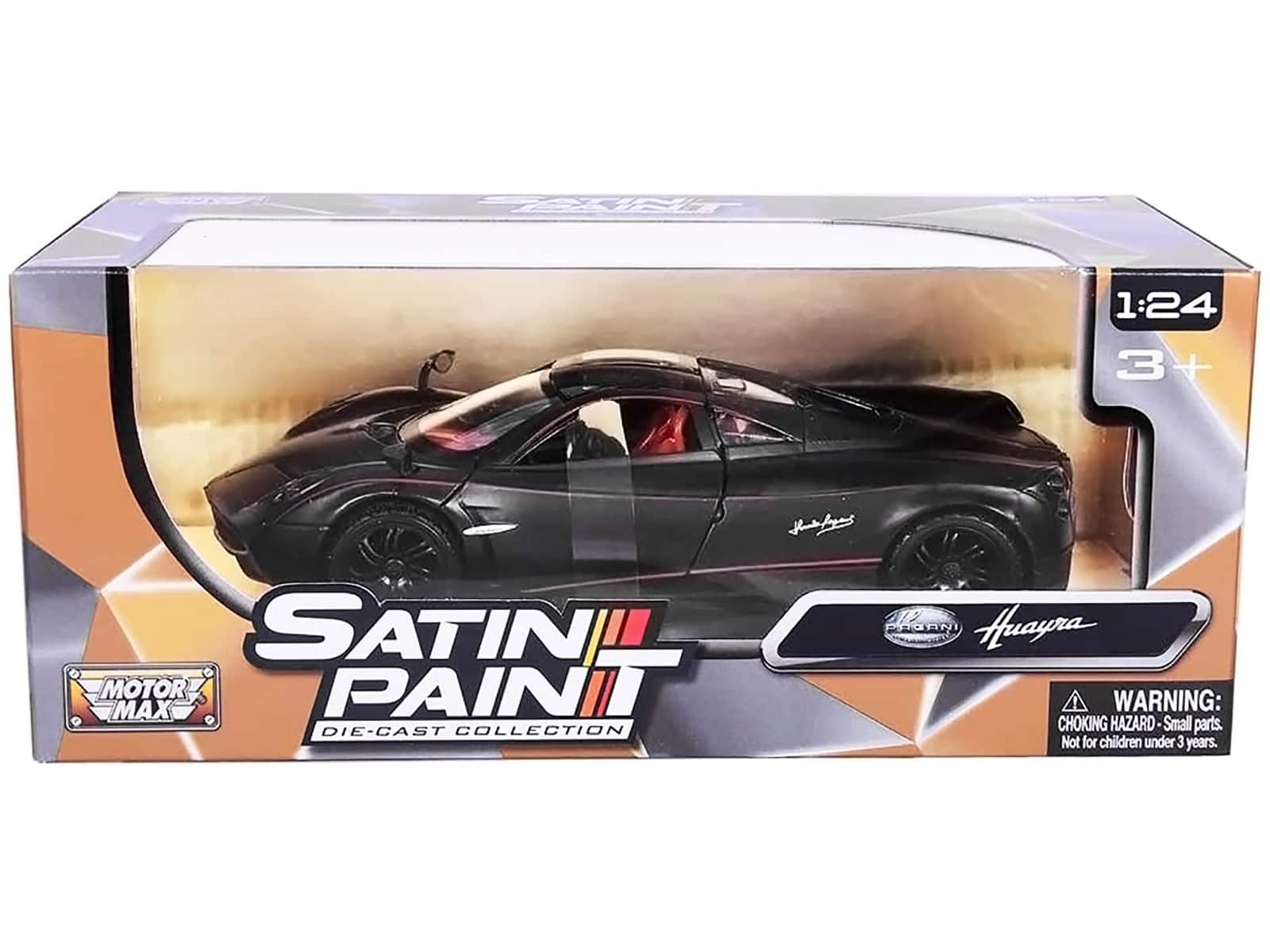 Pagani Huayra Matt Black with Red Interior 1/24 Diecast Model Car by Motormax price history on PriceWatchPro