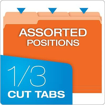 ASSORTED POSITIONS  
1/3 CUT TABS