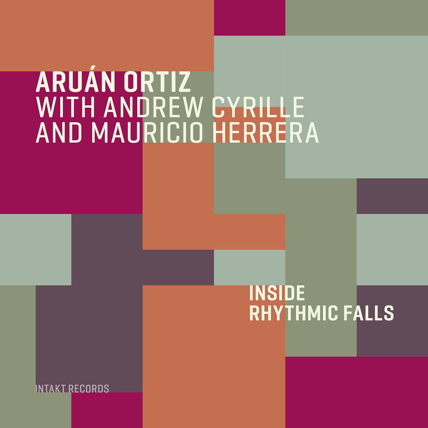 ARUÁN ORTIZ  
WITH ANDREW CYRILLE AND MAURICIO HERRERA  

INTAKT RECORDS  

INSIDE RHYTHMIC FALLS