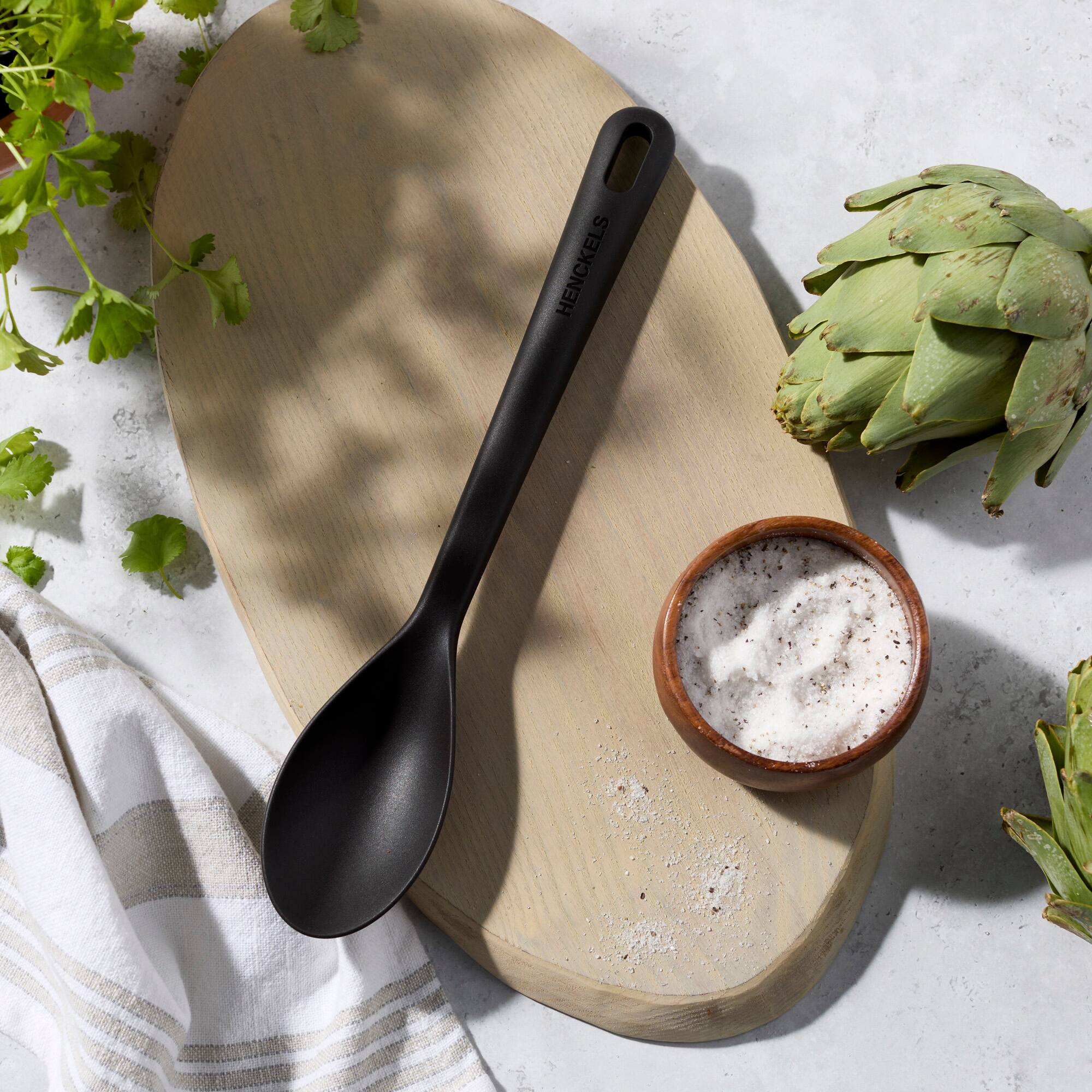 Alt View 1. Henckels - Henckels Silicone Onyx Cooking Utensil, Cooking Spoon - Black.