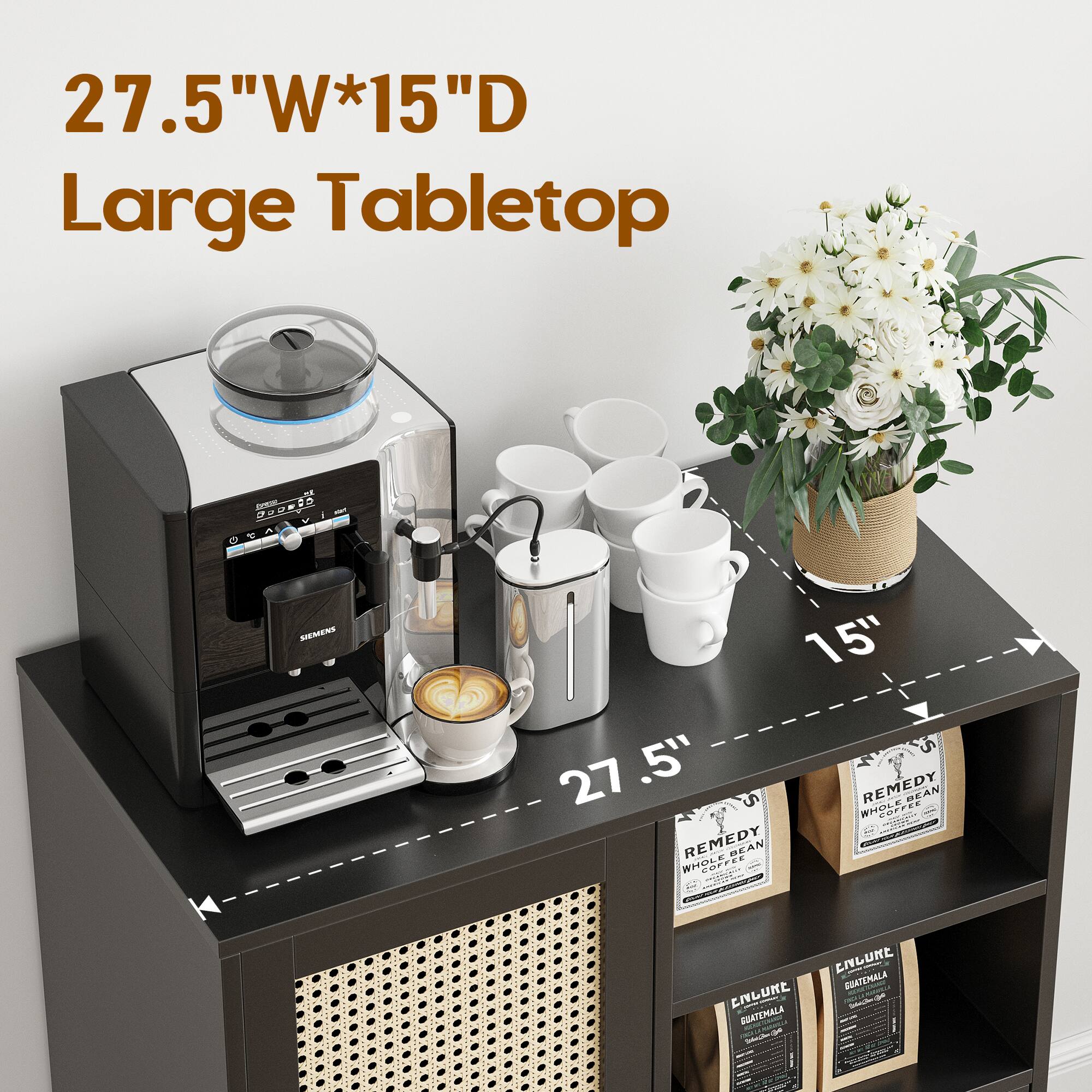 27.5"W*15"D Large Tabletop

SIEMENS

15" S 27.5" S REMEDY WHOLE COFFEE BEAN

ENGURE GUATEMALA