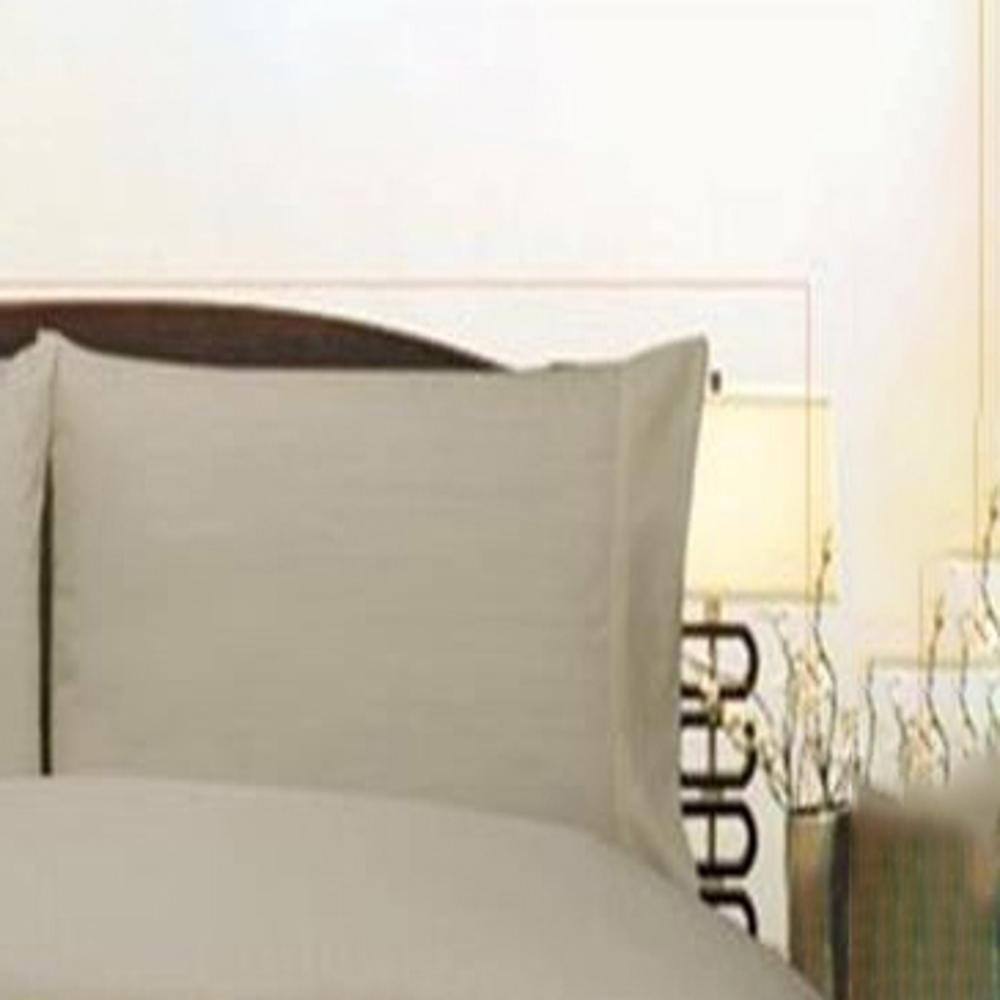 Alt View 1. Plazatex - Plazatex Embossed Dobby Stripe 90GSM Microfiber Sheet Set - King 78x80", Gray - Gray.