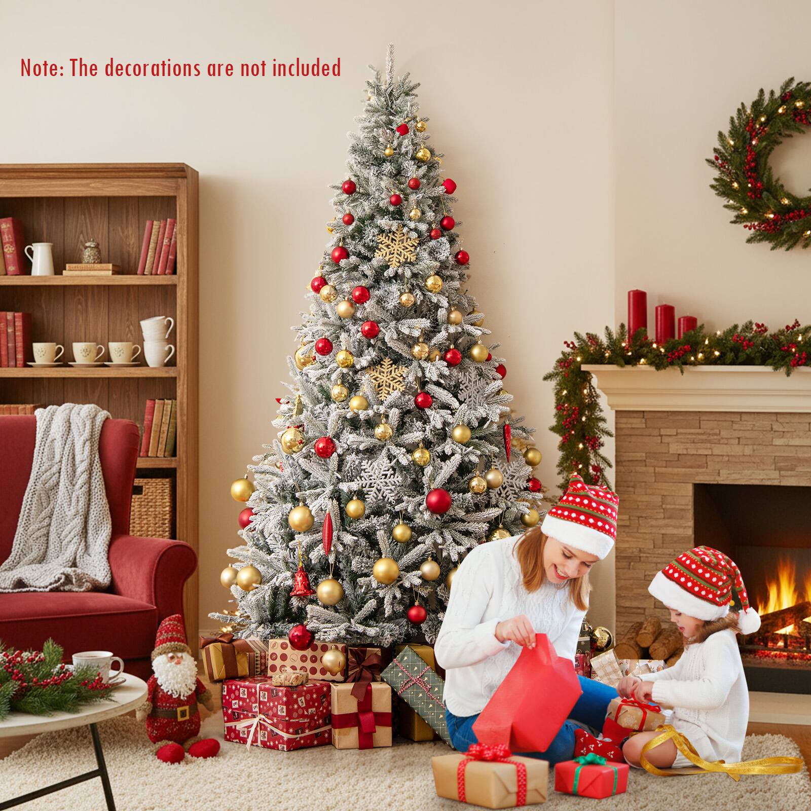 Note: The decorations are not included