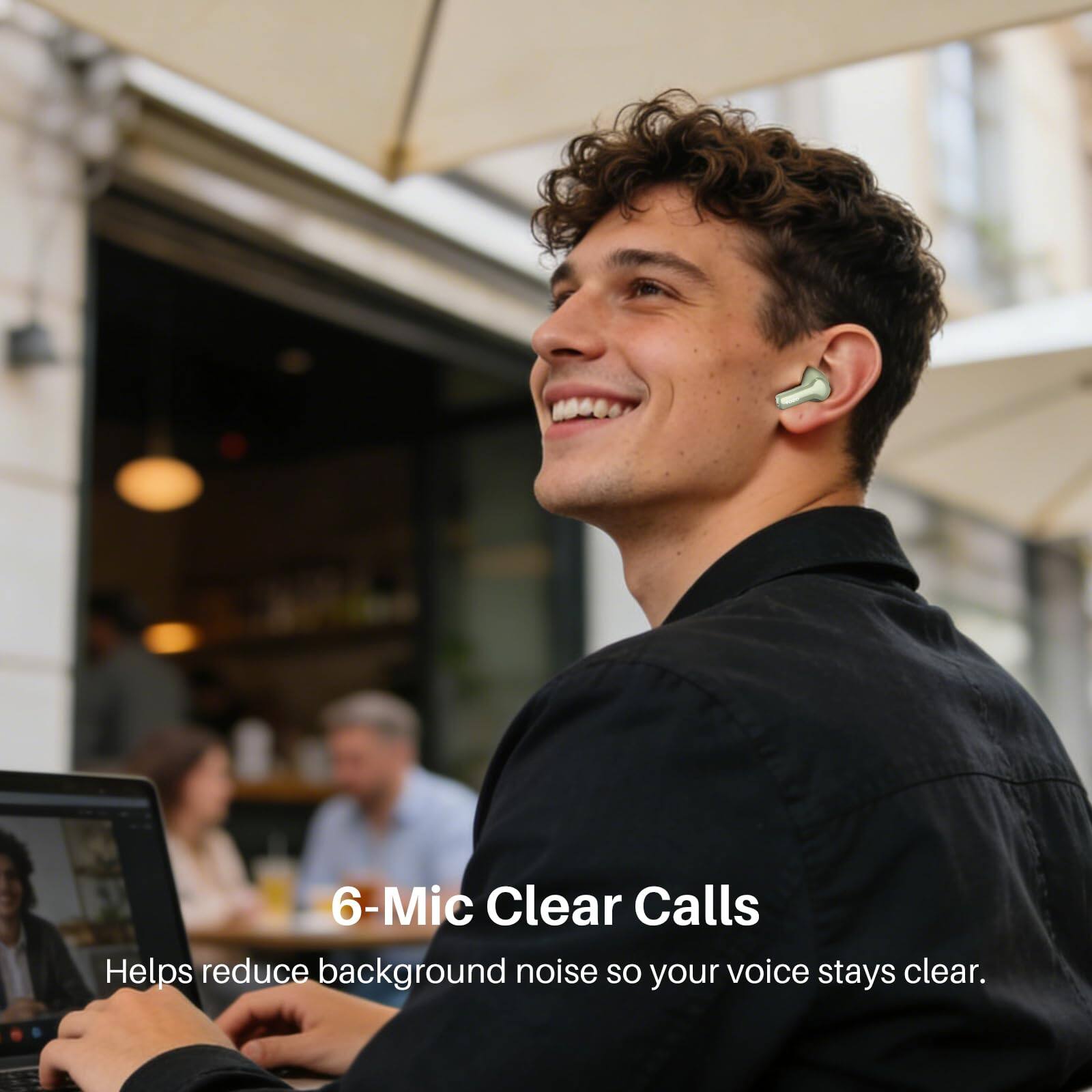 6-Mic Clear Calls  
Helps reduce background noise so your voice stays clear.