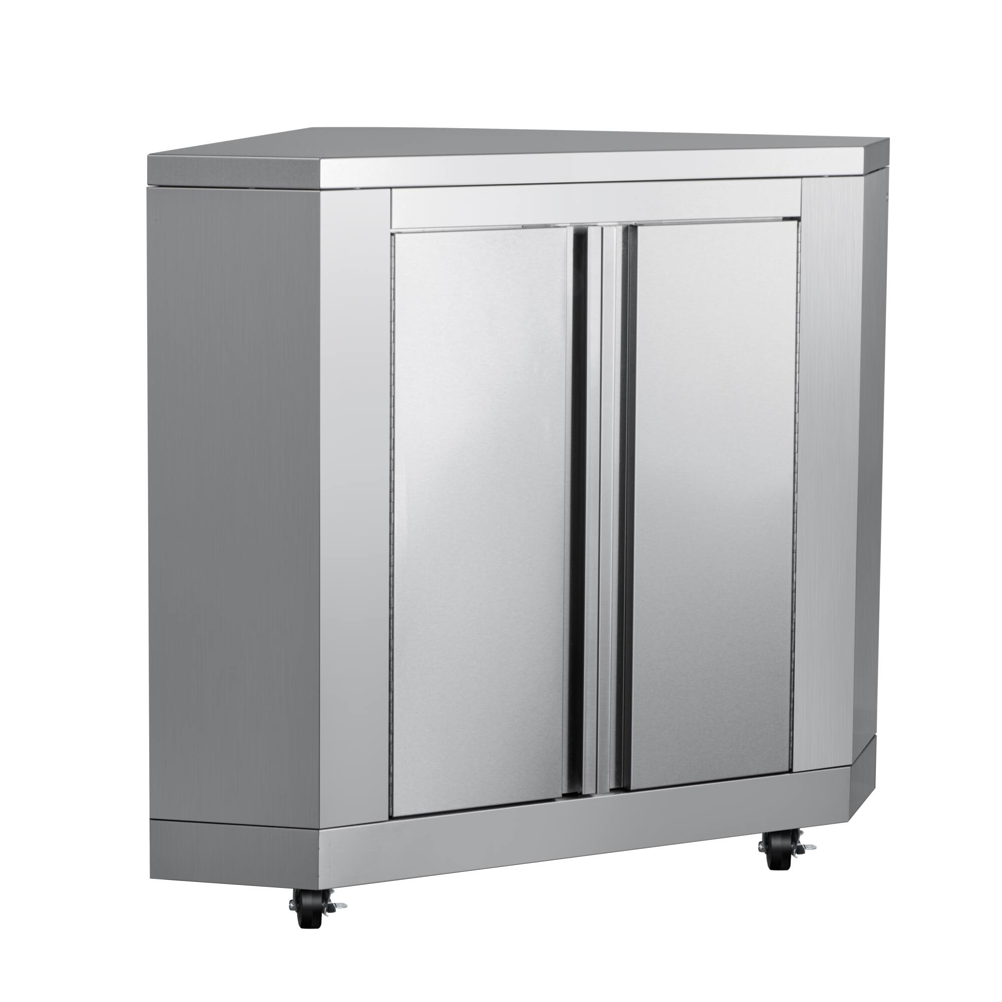 Alt View 2. Koolmore - 26 in. Stainless-Steel Corner Cabinet for Outdoor Kitchen (KM-OKS-CCAB) - Stainless Steel.