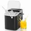 Front. Loheer - Loheer Countertop Ice Maker Machine, Portable Bullet Ice Maker with Scoop and Basket, Black - Black.