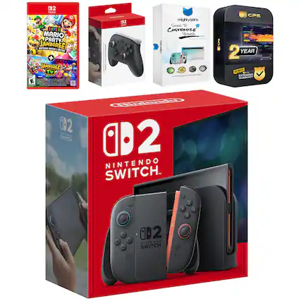 - Super Mario Party Jamboree Nintendo Switch Edition + Jamboree TV
- Mightyskins Skins to Customize Your Nintendo Switch
- CPS 2 Year Extended Warranty
- Nintendo Switch